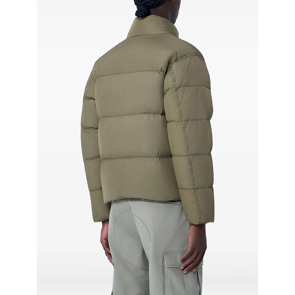 STONE ISLAND Green Down Puffer Jacket Men