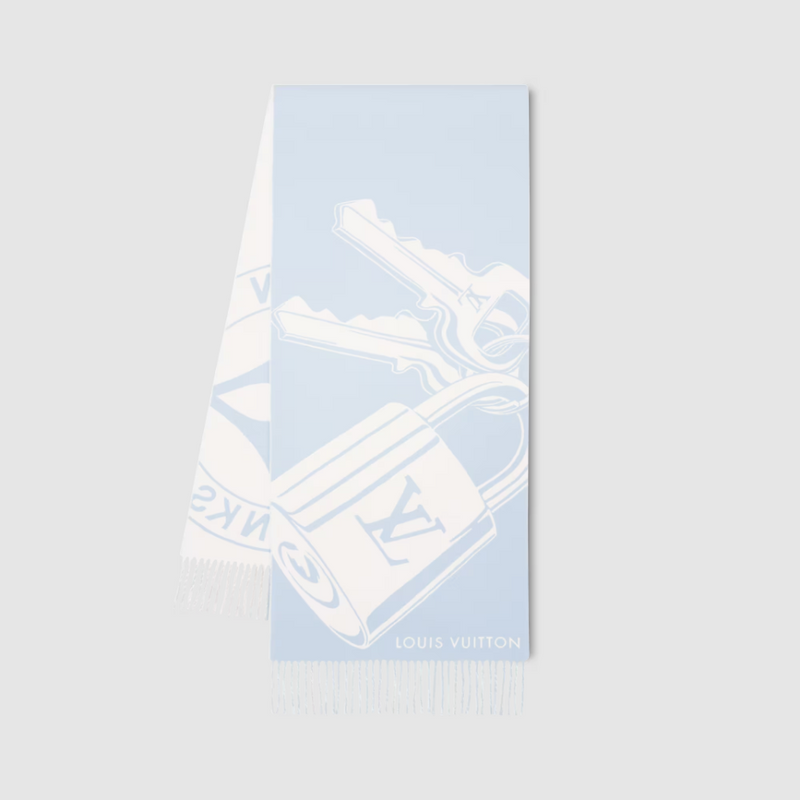 Louis Vuitton Lock and Key Wool Scarf M96825