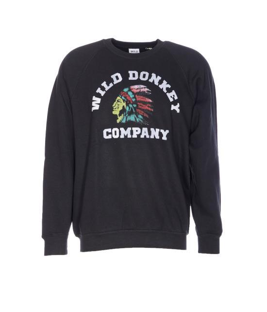 Wild Donkey Black Long Sleeve T-Shirt Sweatshirt for Women