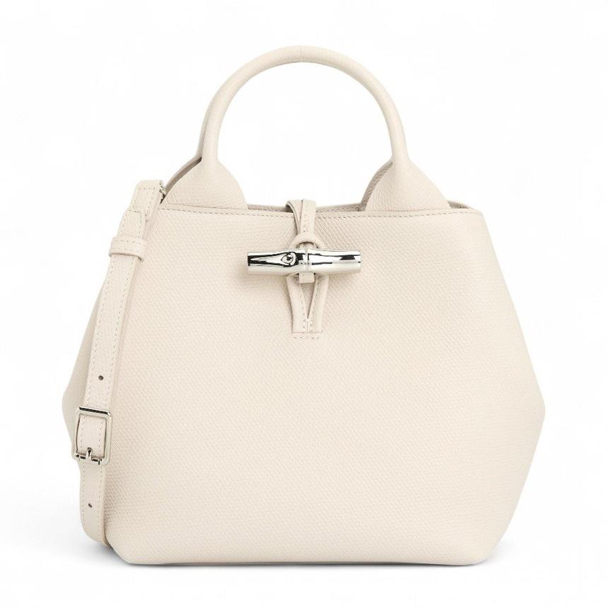 Longchamp Le Roseau S Women’s Leather Tote Bag Navy