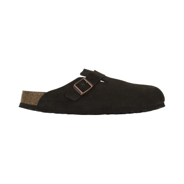 Birkenstock Soft Footbed Boston Clog Slippers Regular Fit Mocha