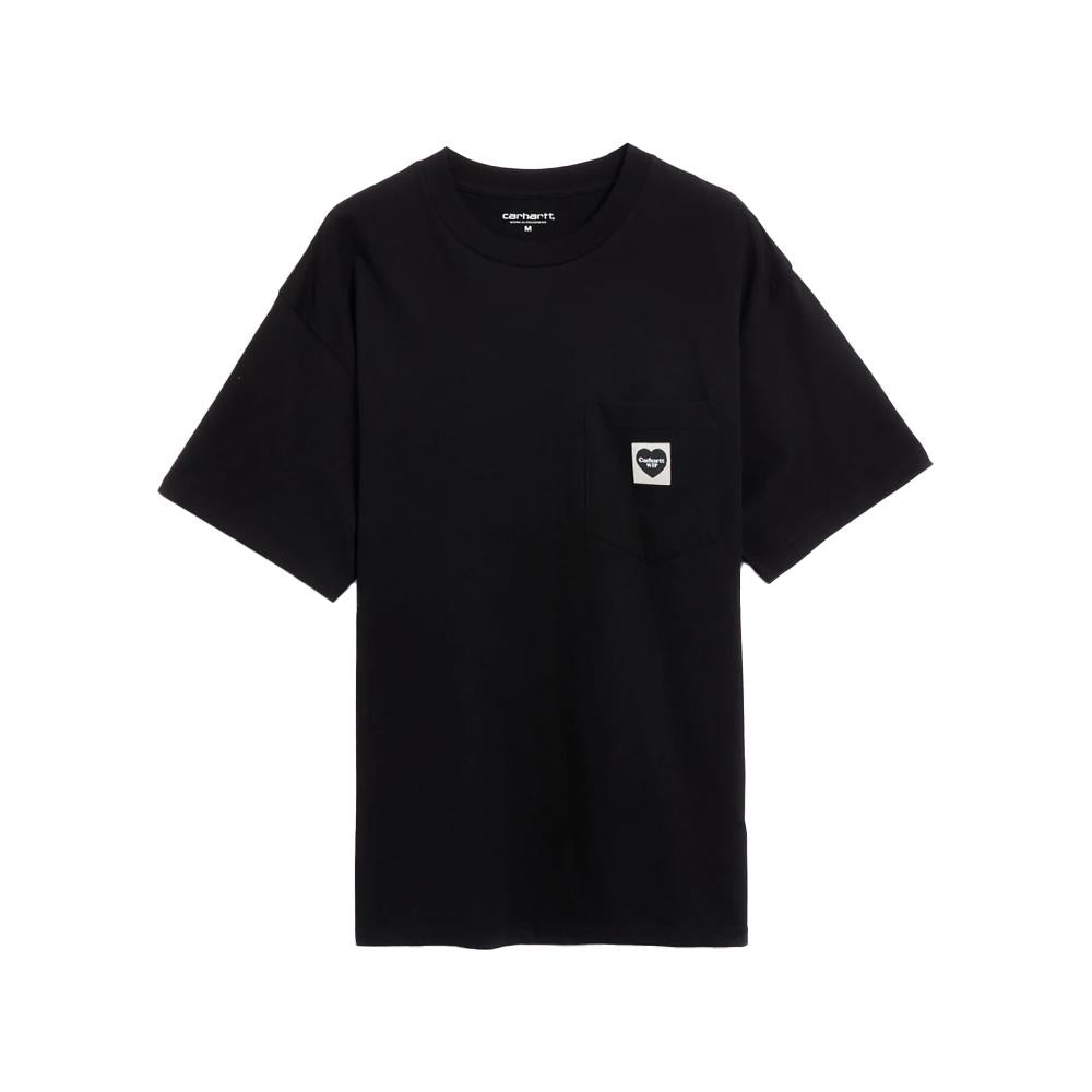 Carhartt Heart Logo Pocket T-Shirt Black I032128 00EXX