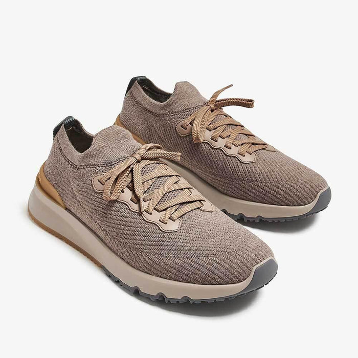 Brunello Cucinelli Knit Runner Low-Top Sneakers Men MZUWLBO253 CWE21