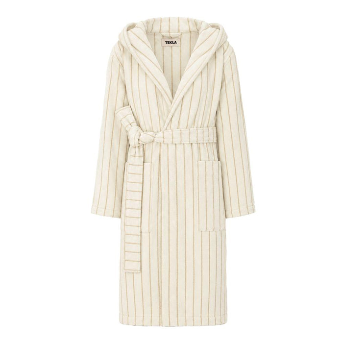 TEKLA Terry Siena Stripe Hooded Robe Bath Gown HBTH 26