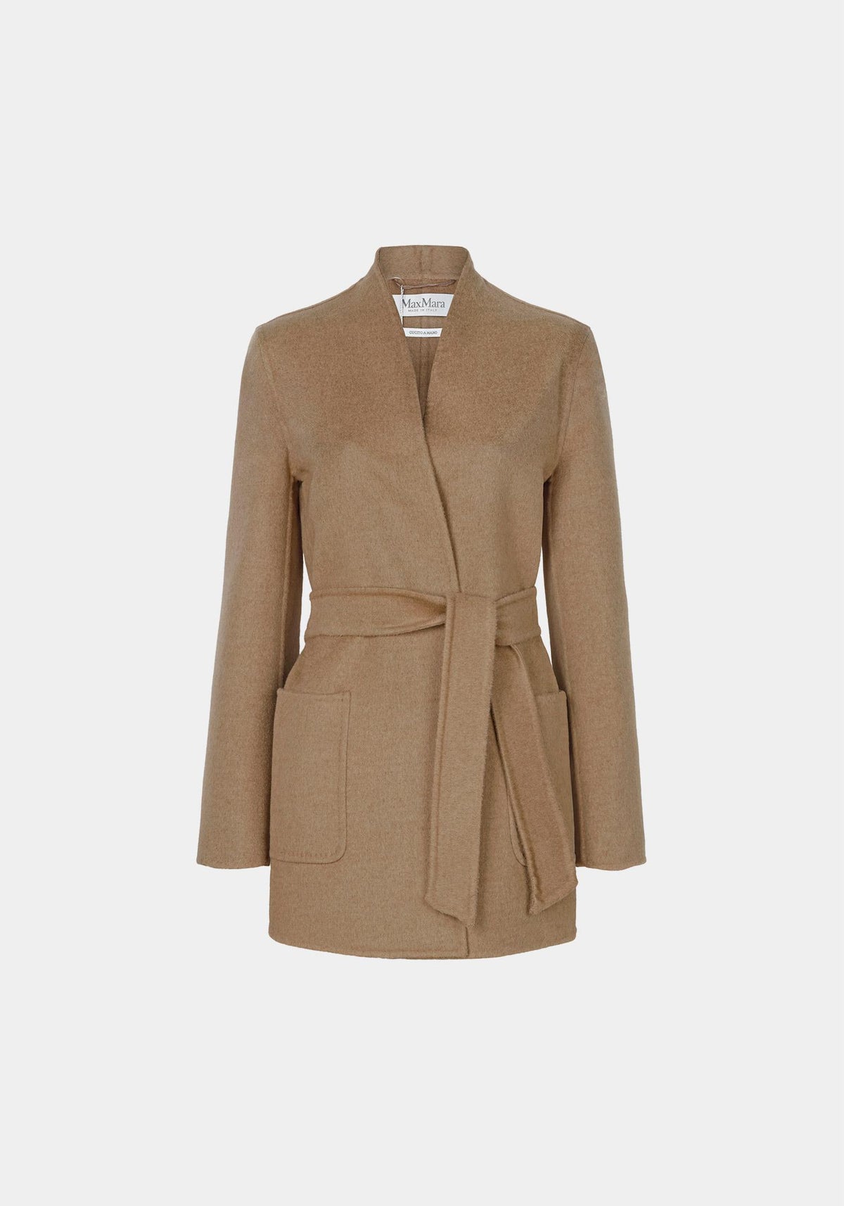 Max Mara Camel Wool Robe Jacket 2521046042 HAROLD 001