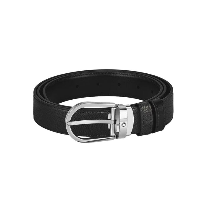 Montblanc Reversible Leather Belt Black/Brown Men's Accessories
