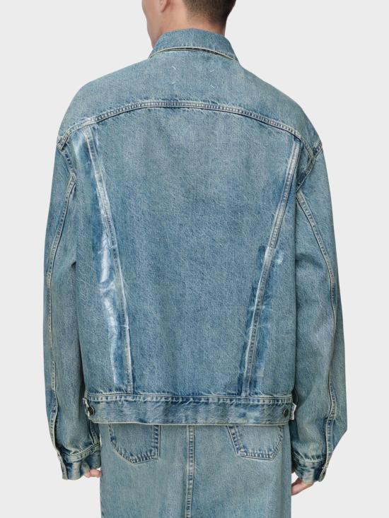 Maison Margiela Blue Denim Jacket Men’s Classic Trucker Style