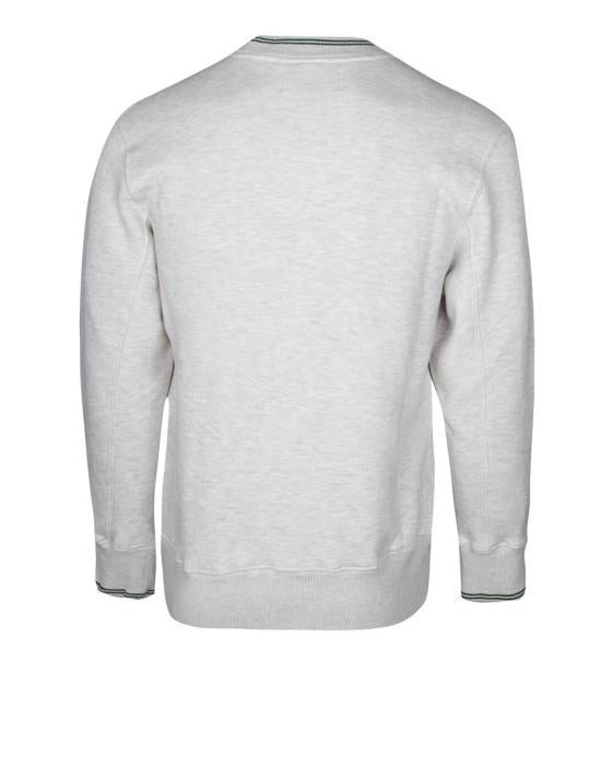 AUTRY Heavy Jersey Long Sleeve T-Shirt White Green Men’s Sweatshirt