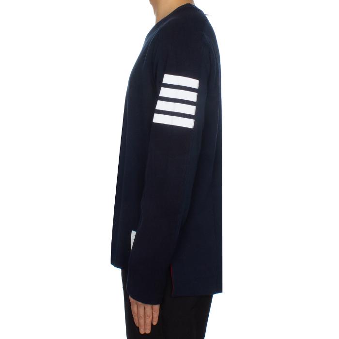 THOM BROWNE Milano Cotton Diagonal Stripe Long-Sleeve T-Shirt