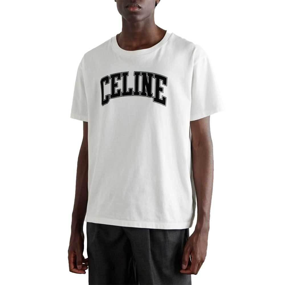 CELINE Men’s Loose Jersey Short Sleeve T-Shirt RX0AY671Q 01OB