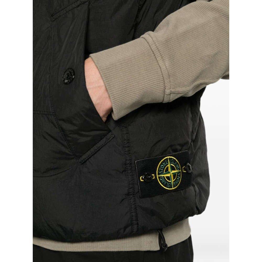 STONE ISLAND Crinkle Reps NY Black Down Puffer Vest