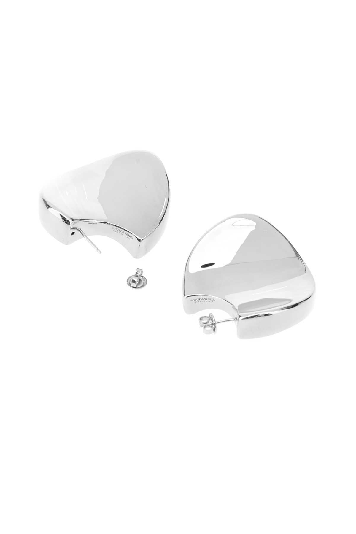 Bottega Veneta Silver-Tone Hoop Earrings