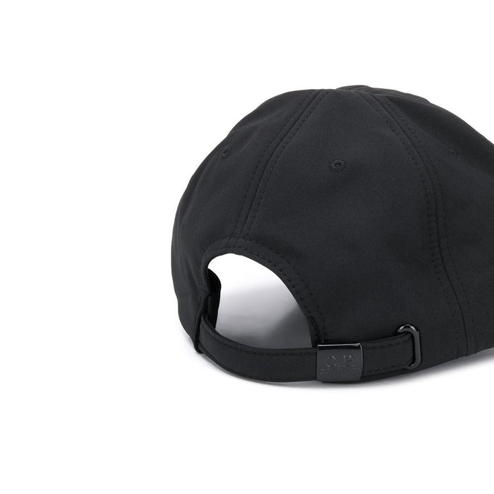 CP Company Signature Logo Embroidered Black Cap
