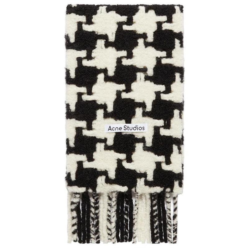 Acne Studios Houndstooth Alpaca Scarf