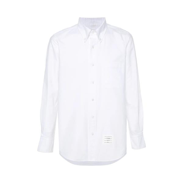 THOM BROWNE Oxford Straight Fit Long Sleeve Shirt MWL413A F0313 100