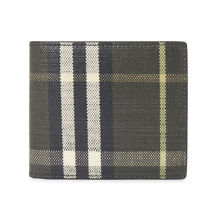 BURBERRY Check Leather Men’s Bifold Wallet 8118838