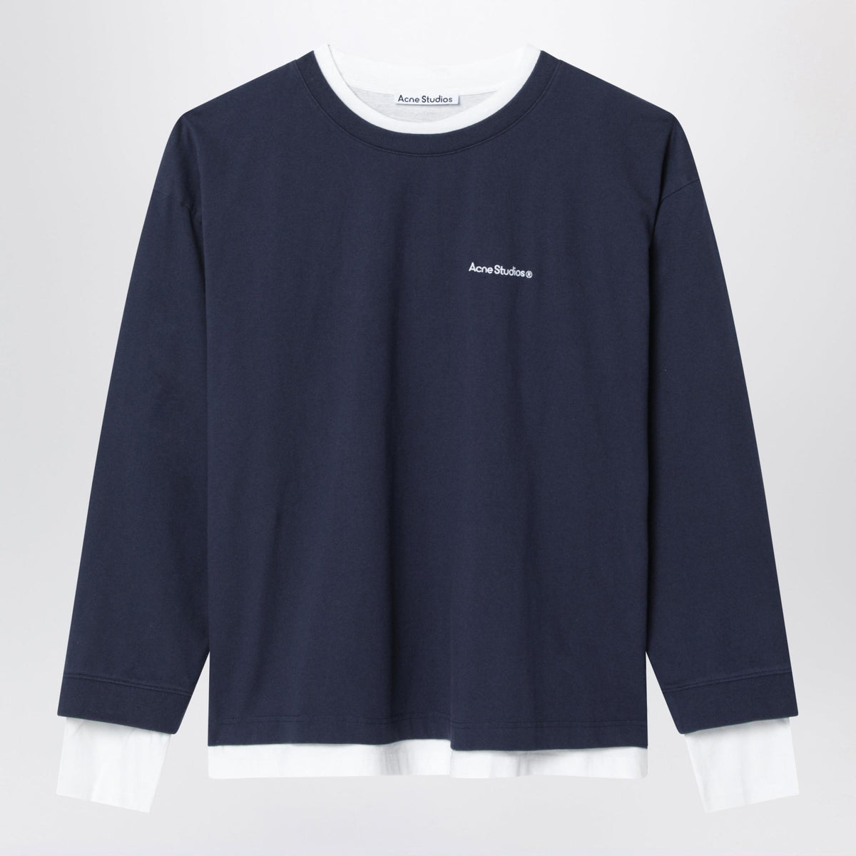 Acne Studios Black Cotton Logo Sweatshirt Men