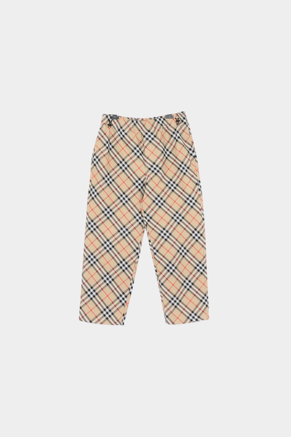 BURBERRY Vintage Check Back Pocket Knight Logo Men's Classic Pants