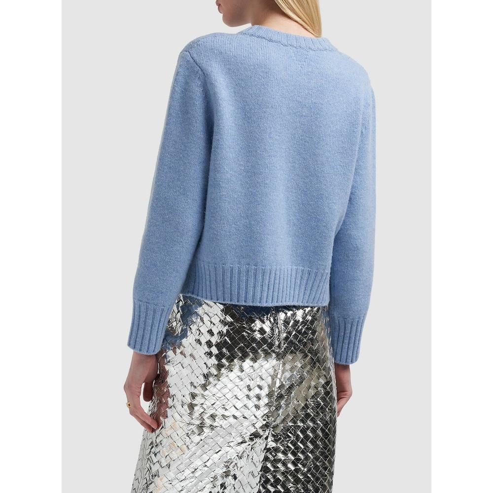 Bottega Veneta Heavy Wool Women’s Crewneck Knit Sweater Navy