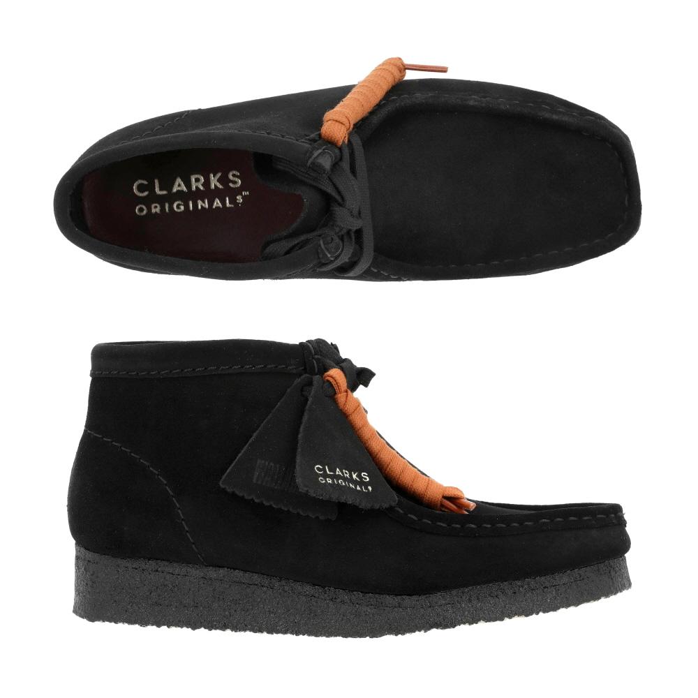 Clarks Black Suede Wallabee Women’s Ankle Boots 26155521