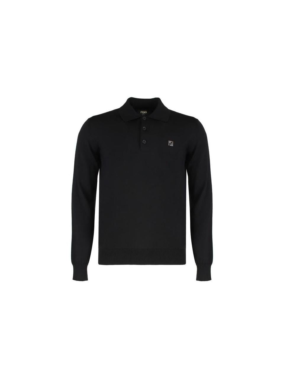 FENDI Wool Polo Shirt T-Shirt FZC167 AU84 F0QA1