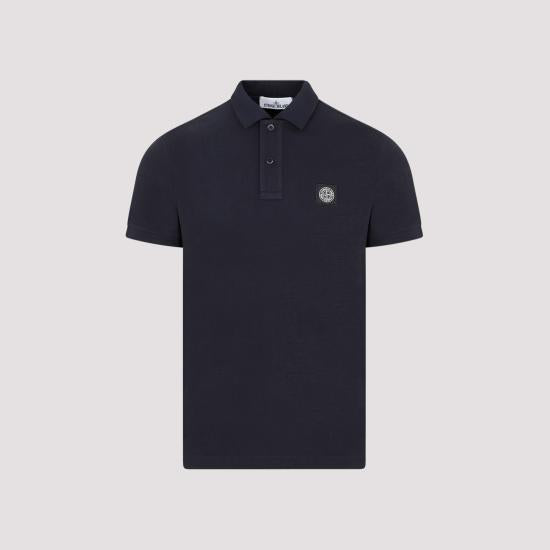 STONE ISLAND Cotton Polo Shirt for Men 80152SC17A0020 NAVY BLUE DOM