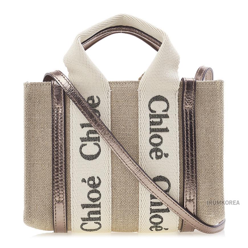 Chloe Mini Woody Tote Bag for Women CHC25SP237O81 074