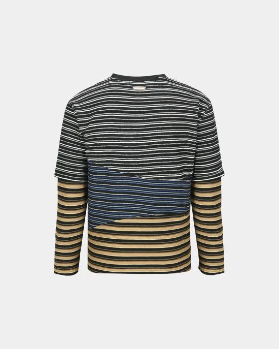 Andersson Bell Black Wool Crewneck Knit Sweater for Men atb1342m MULTI DOM