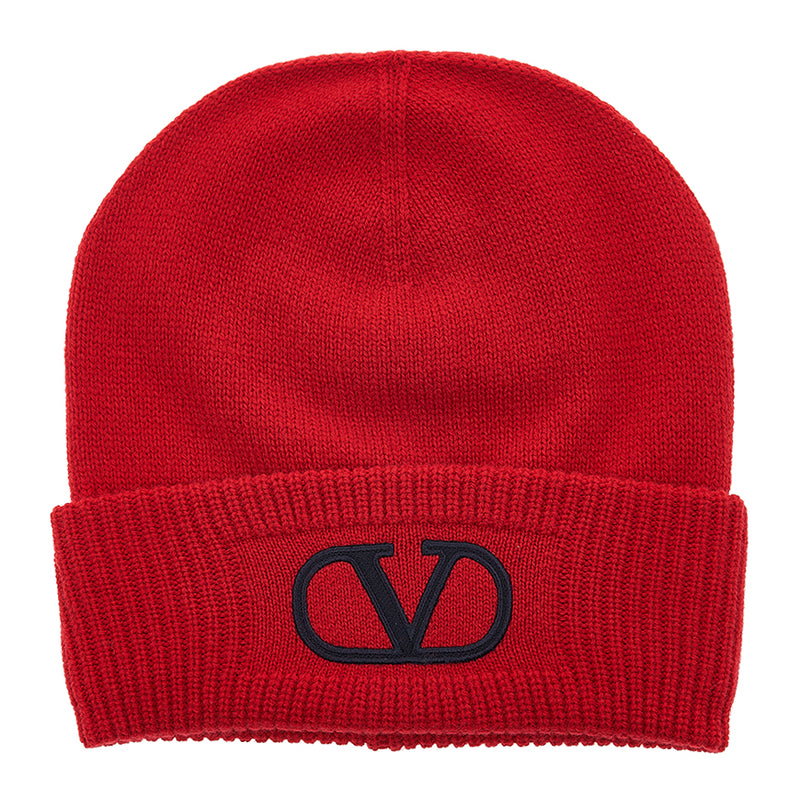 VALENTINO Garavani Signature Logo Women's Wool Beanie 1W2HB01C LZC 157 1