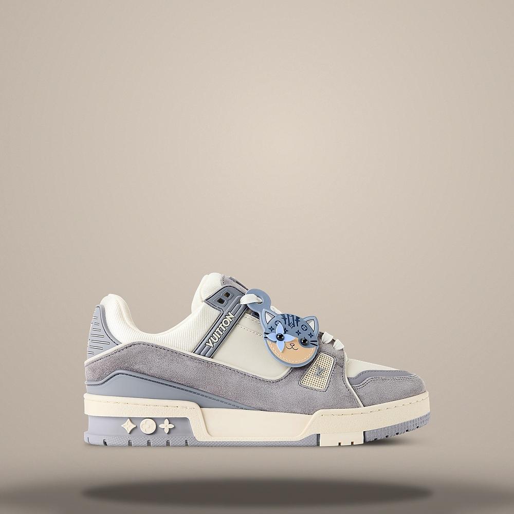 Louis Vuitton LV Trainer Sneakers Gray Low-Top Men’s 1AKKAJ