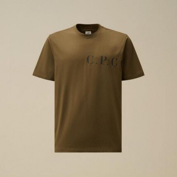 CP Company FrontBack Logo Jersey T-Shirt Men’s Green