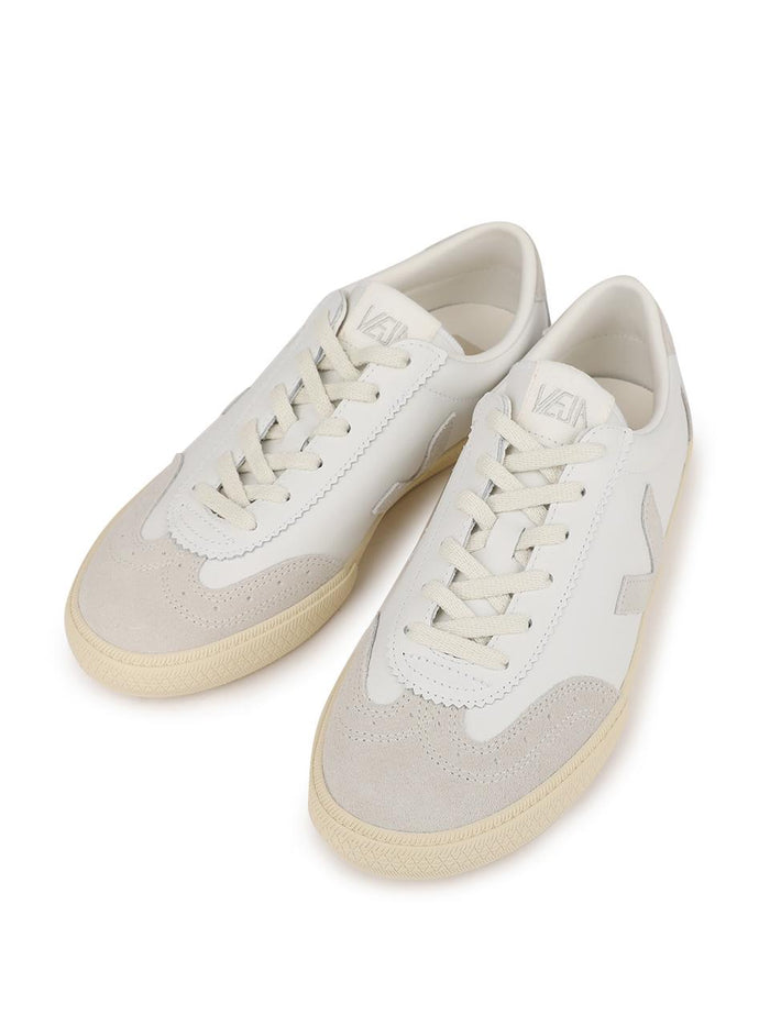 VEJA V-10 Leather White Natural Low Top Sneakers VO2003852B