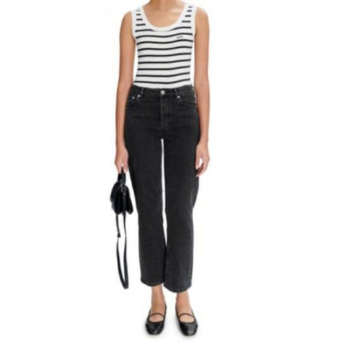 A.P.C. NAOMI Mid-Rise Straight Leg Denim Jeans Women Blue