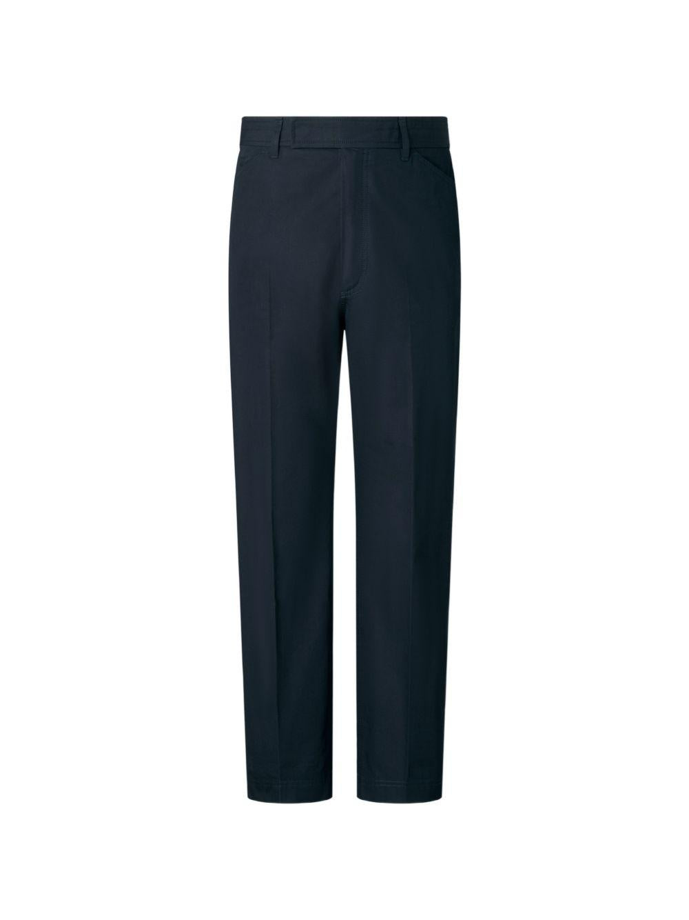 THOM BROWNE Grey Wool Tailored Suit Pants