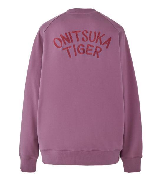 Onitsuka Tiger Long Sleeve Sweatshirt for Men 2183B537 500 PURPLE DARK DOM