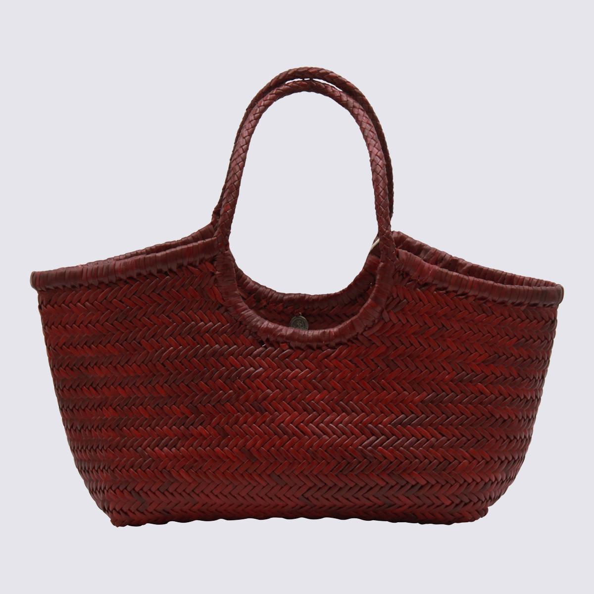 Dragon Diffusion BORDO Woven Leather Tote Bag