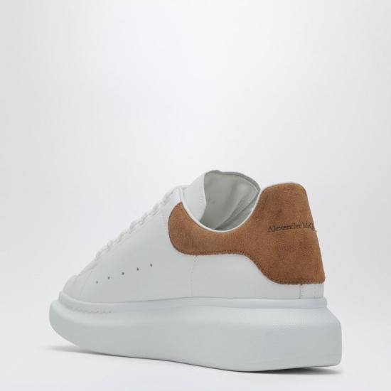 Alexander Mcqueen White Tan Leather Low-Top Sneakers 553680 WIAJW 9900