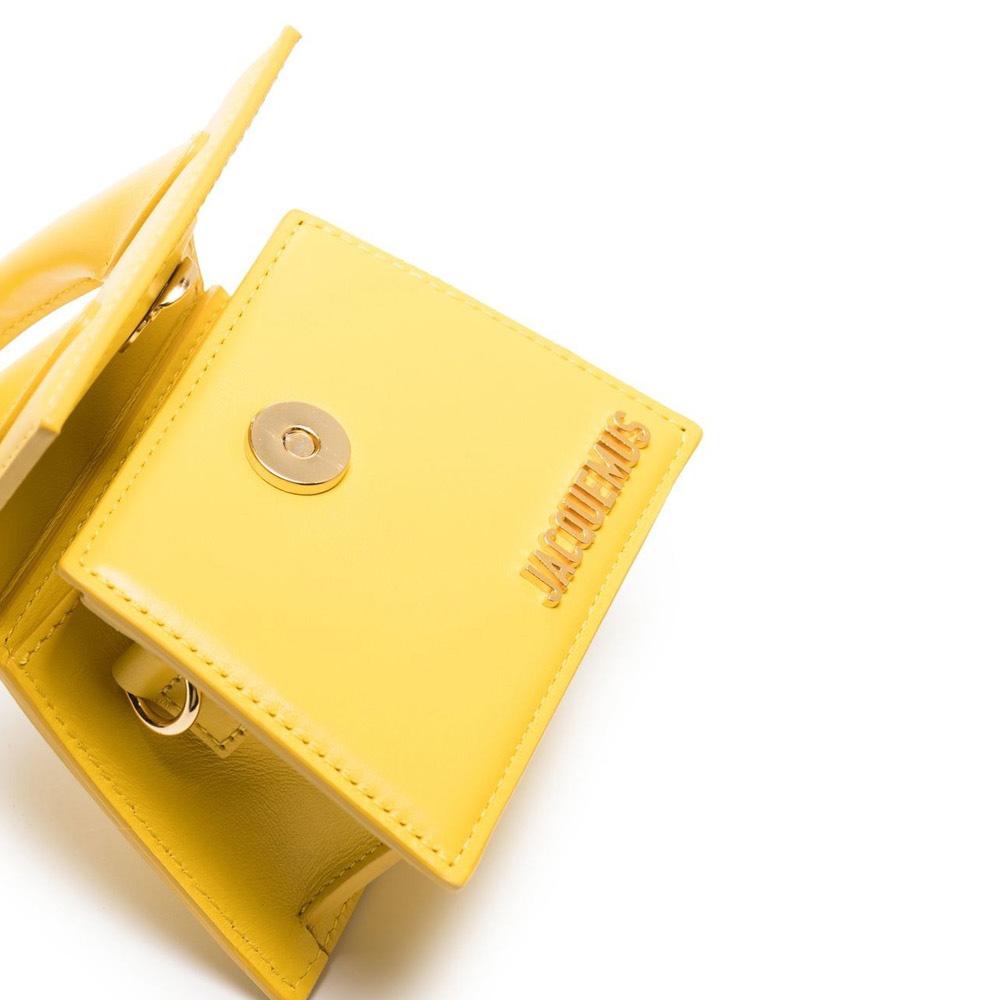 JACQUEMUS Gold Logo Le Chiquito Mini Crossbody Bag