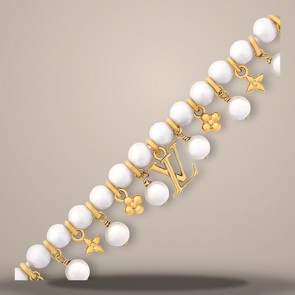 Louis Vuitton Pearl River Bracelet Gold-Tone Metal M4739U
