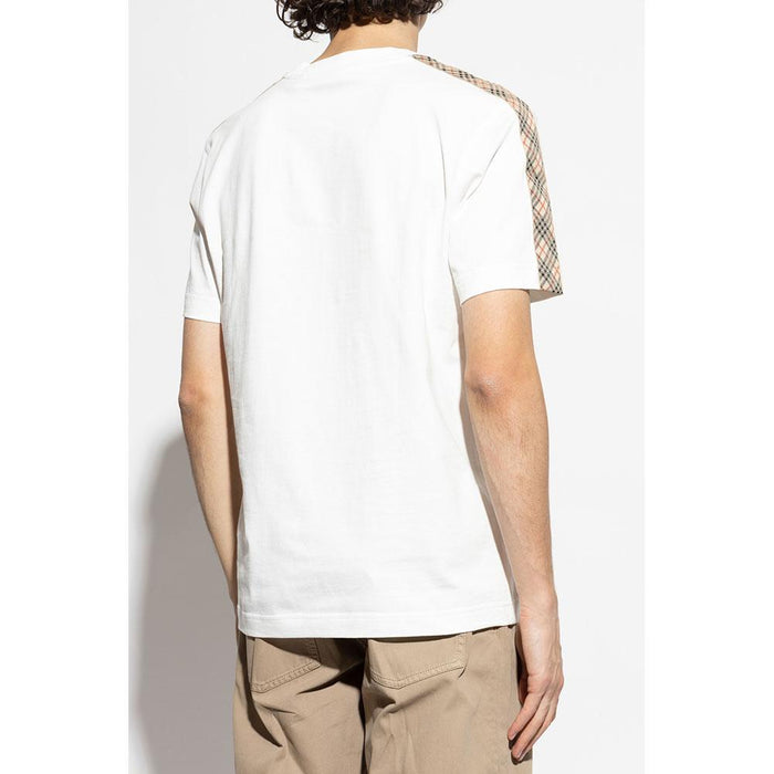 BURBERRY Check Trim Short Sleeve T-Shirt for Men
