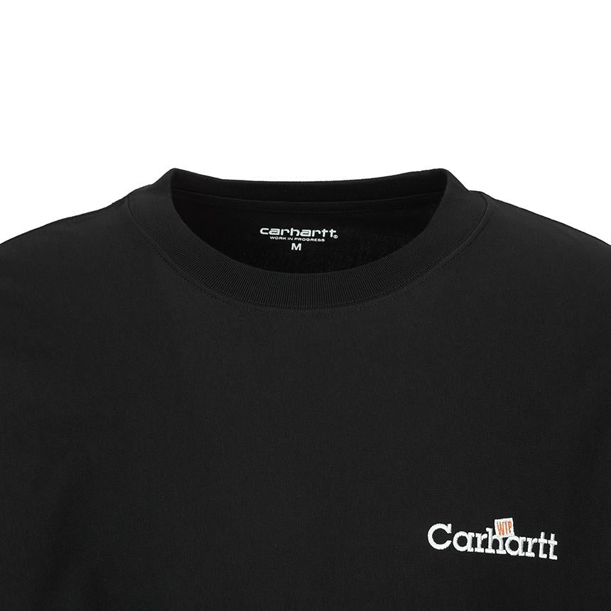 Carhartt WIP Label Men’s Short Sleeve T-Shirt Navy Cotton
