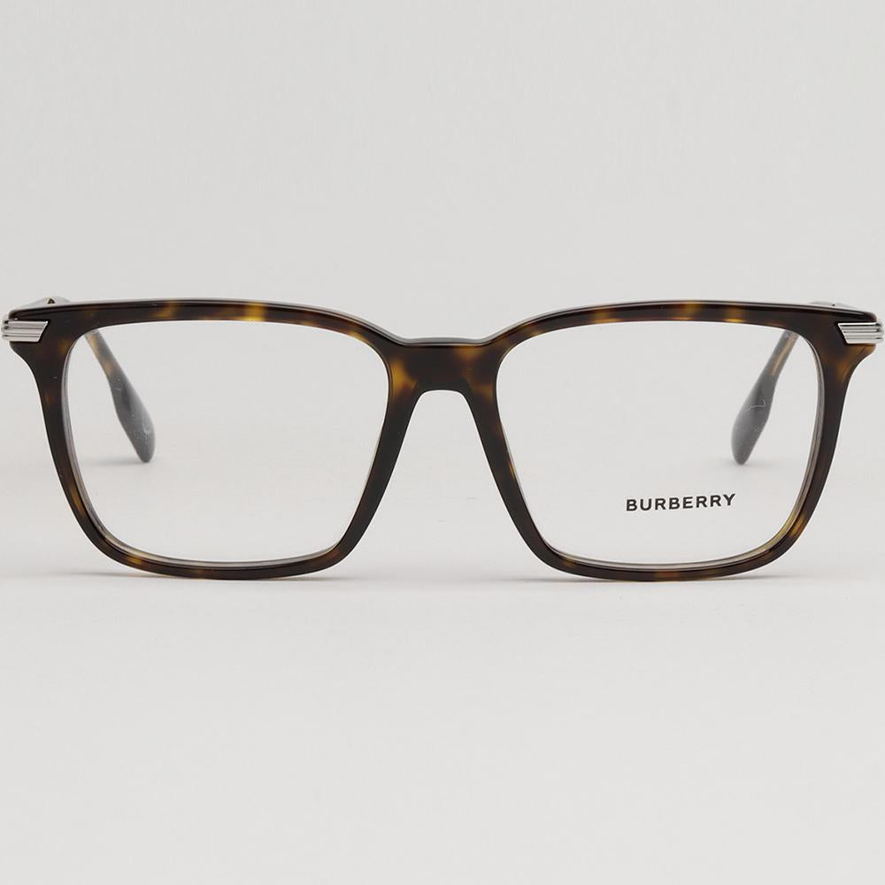 BURBERRY Dark Havana Square Acetate Eyeglass Frames
