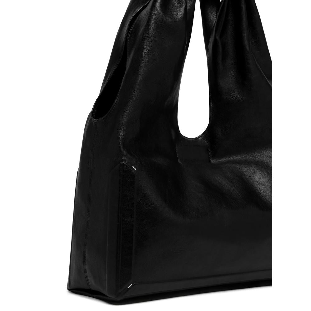 Maison Margiela Black Leather Shoulder Bag