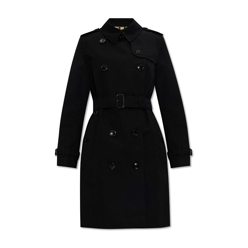 BURBERRY Black Kensington Heritage Trench Coat