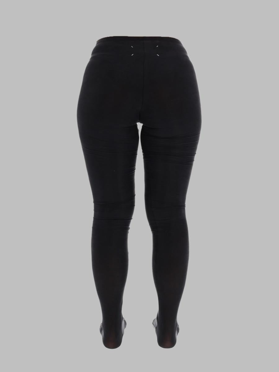 Maison Margiela Black Stretch Leggings