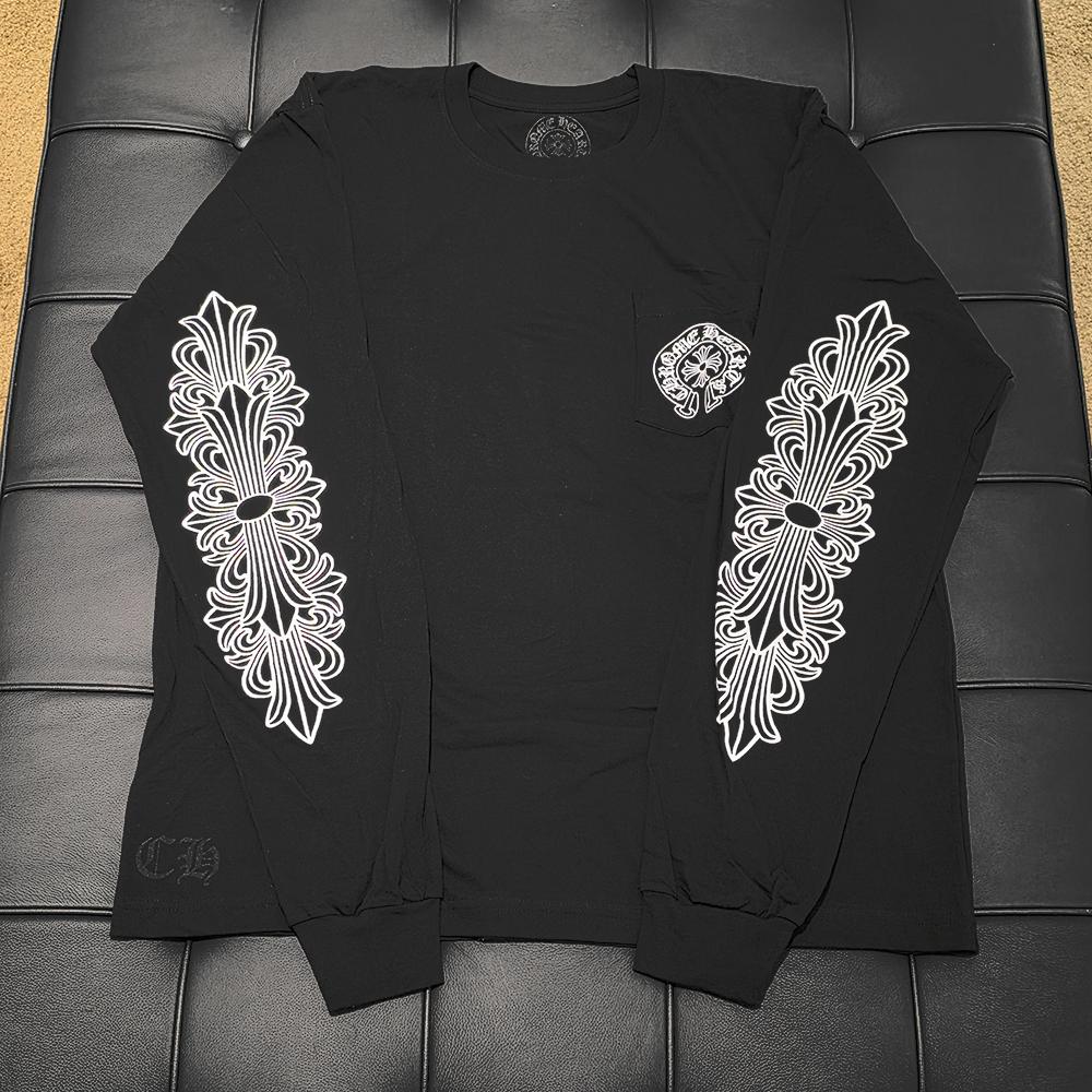 Chrome Hearts Horseshoe Long Sleeve T-Shirt Black Las Vegas Limited