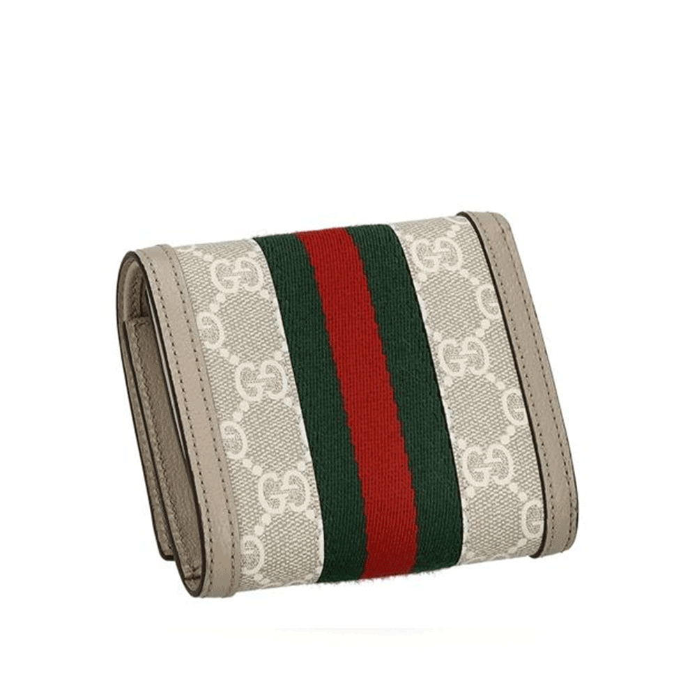 GUCCI Ophidia GG Canvas Small Bifold Wallet for Women 598662