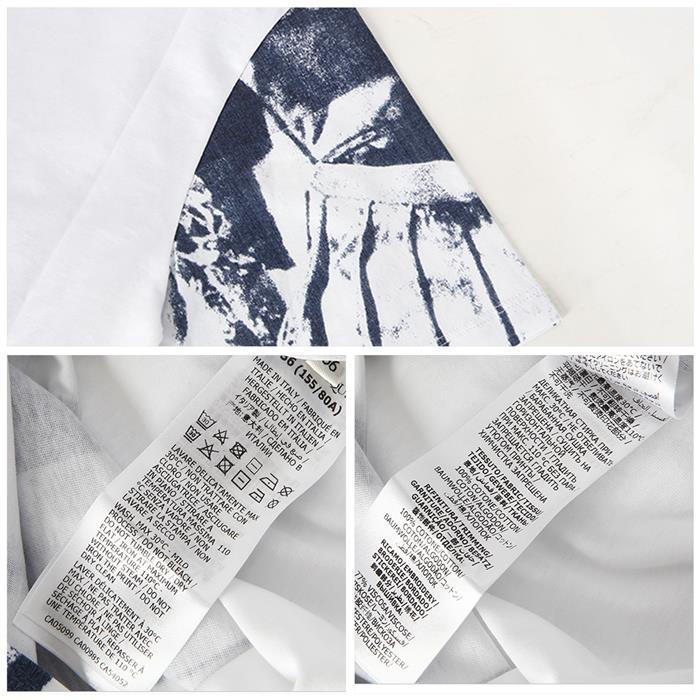 Alexander Mcqueen Art Print Short Sleeve T-Shirt Black Cotton