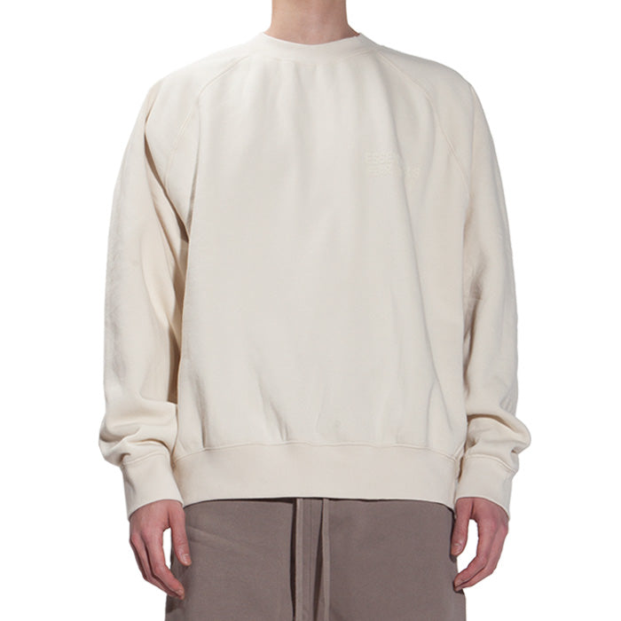 Fear of God Essentials Eggshell Fleece Unisex Crewneck Sweatshirt 192SU222 040