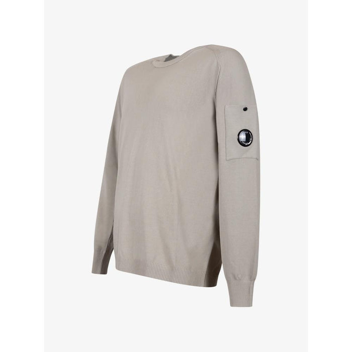 CP Company Lens Patch Crewneck Knit Sweater for Men